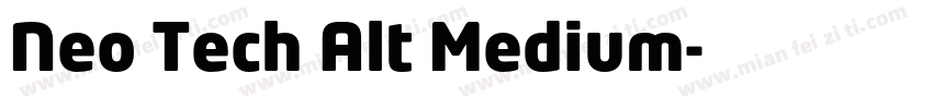 Neo Tech Alt Medium字体转换